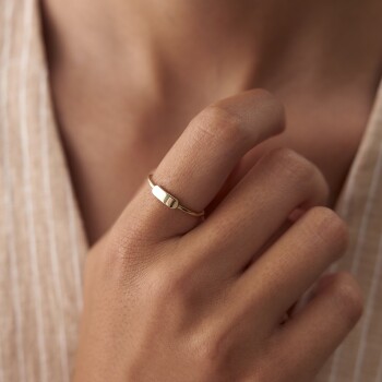 Mini Plaka Yüzük - CNR