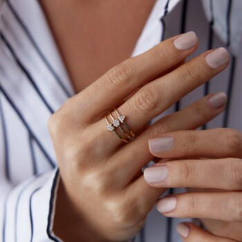 Mini Rectangle Yüzük - Rayna (1)