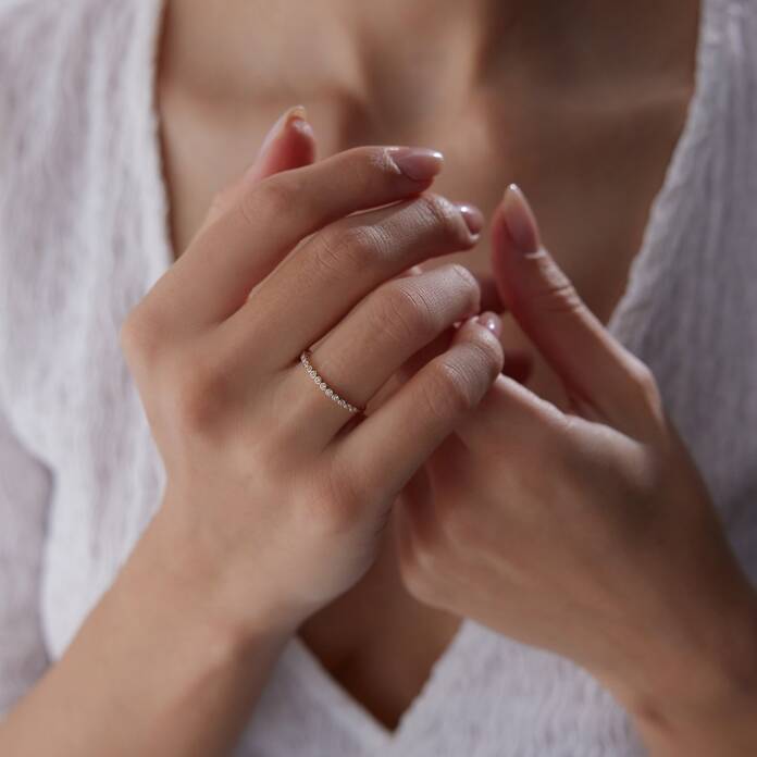 Mini Sıra Taşlı Yüzük - 2