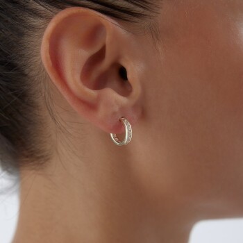 Mini Tamtur Taşlı Küpe - Milades