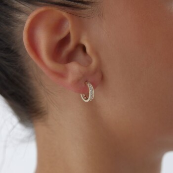 Mini Tamtur Taşlı Küpe - Milades (1)