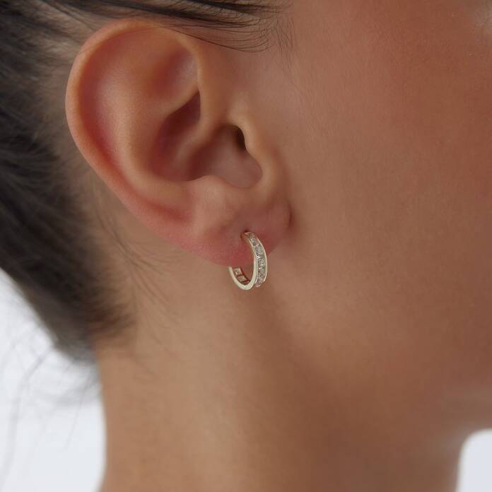 Mini Tamtur Taşlı Küpe - 2