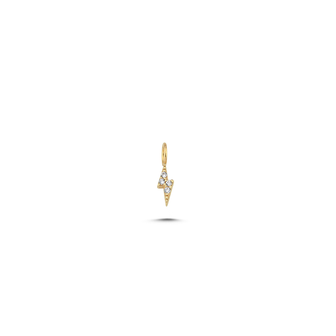Mini Taşlı Şimşek Charm - 1