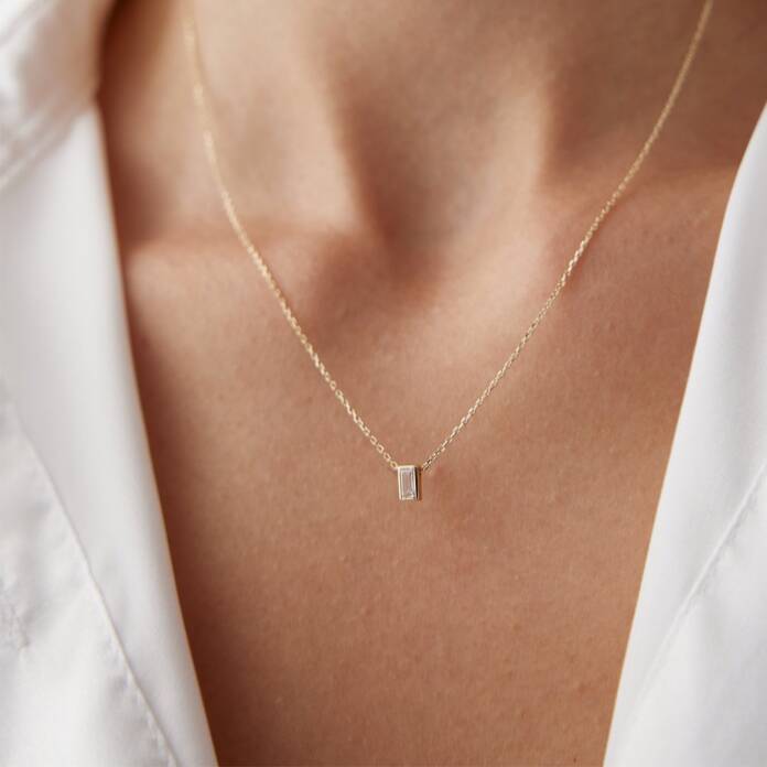 Mini Tektaş Baget Kolye - 1