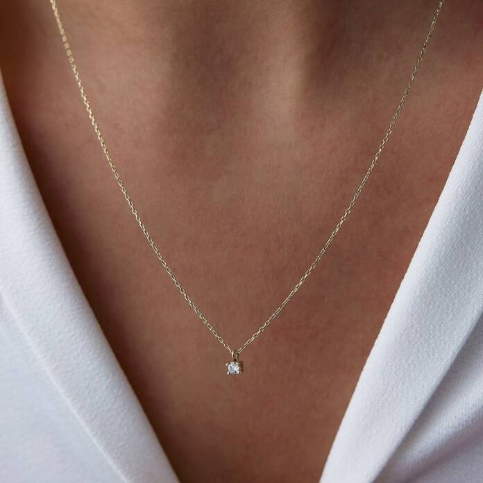 Mini Tektaş Kolye - 1