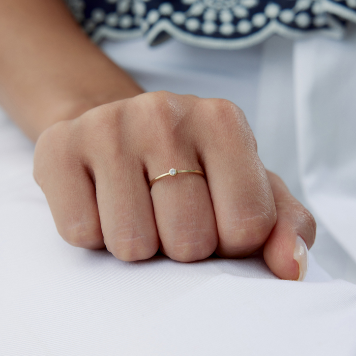 Mini Tektaş Yüzük - RİTİM (1)