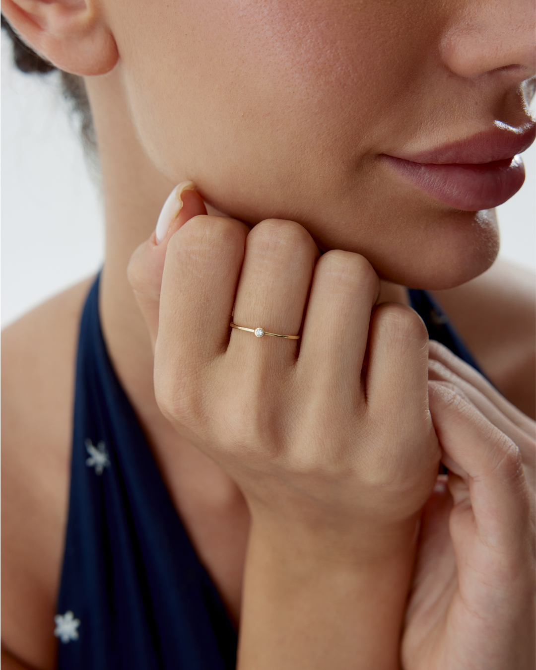 Mini Tektaş Yüzük - 1