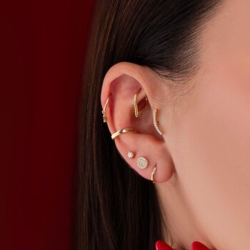 Mini Toplu Damla Helix Piercing - Dianora (1)