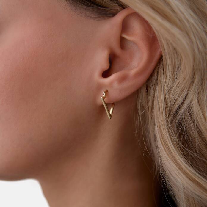 Mini Triangle Küpe - 1