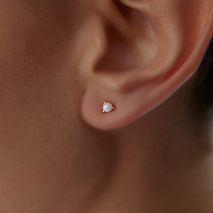 Mini Üç Tırnak İnci Küpe - Rayna (1)