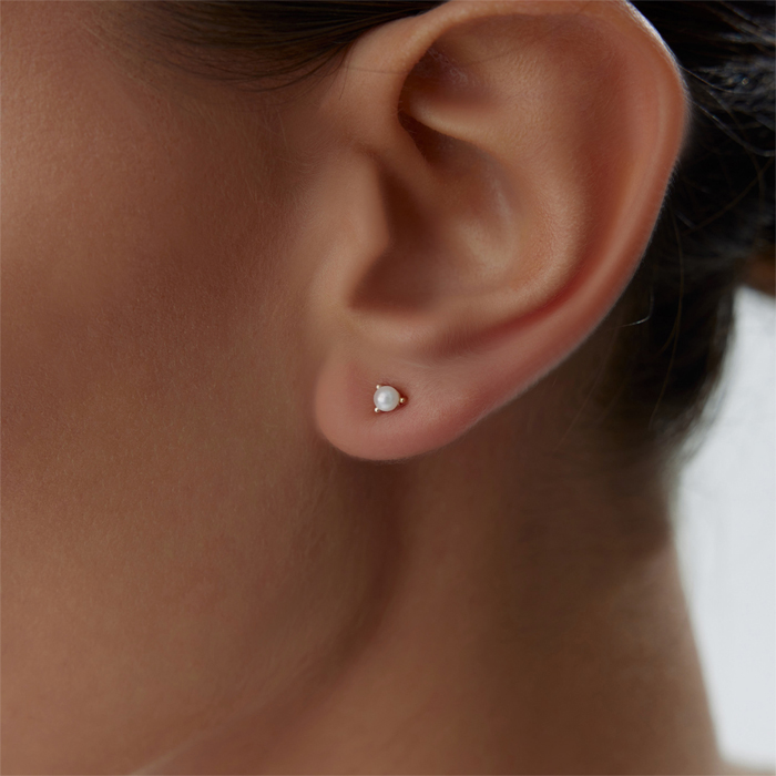 Mini Üç Tırnak İnci Küpe - Rayna