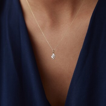 Mini Üçlü Baget Kolye - Alen