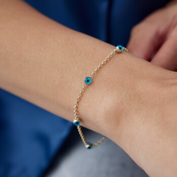 Mini Yedi Gözlü Bileklik - Özçelik (1)