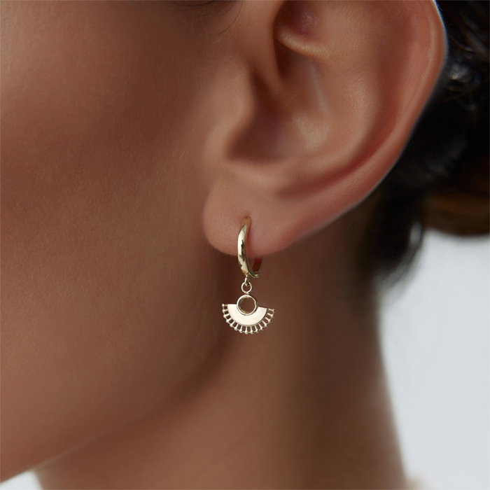 Mini Yelpaze Sallantılı Küpe - Gökhan Bera (1)