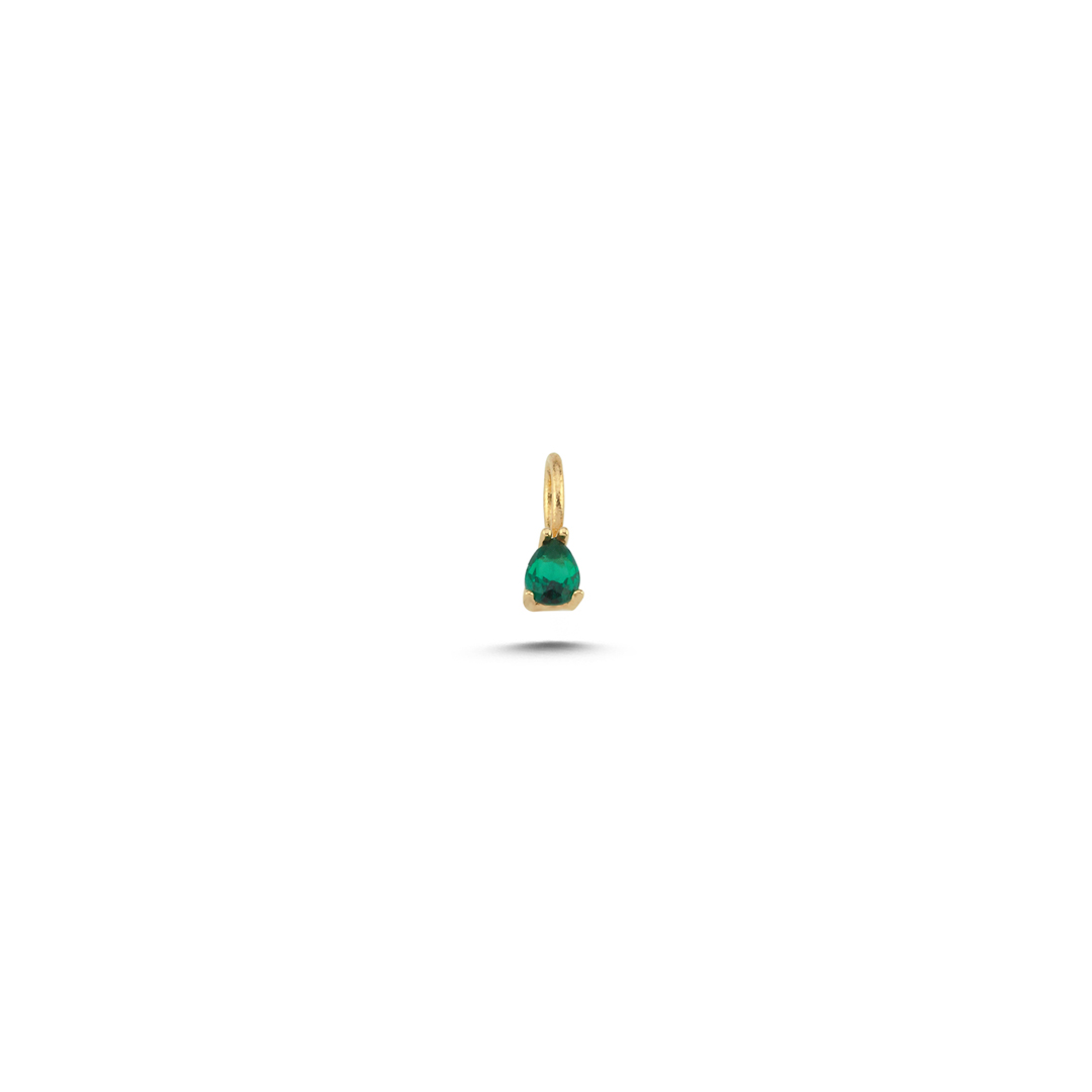 Mini Yeşil Damla Taşlı Charm - 1