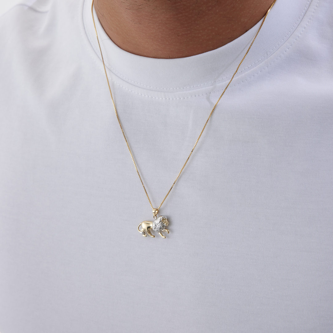 Minimal Aslan Erkek Kolye - 2