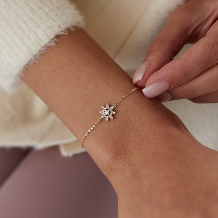 Minimal Taşlı Güneş Bileklik - Rayna (1)