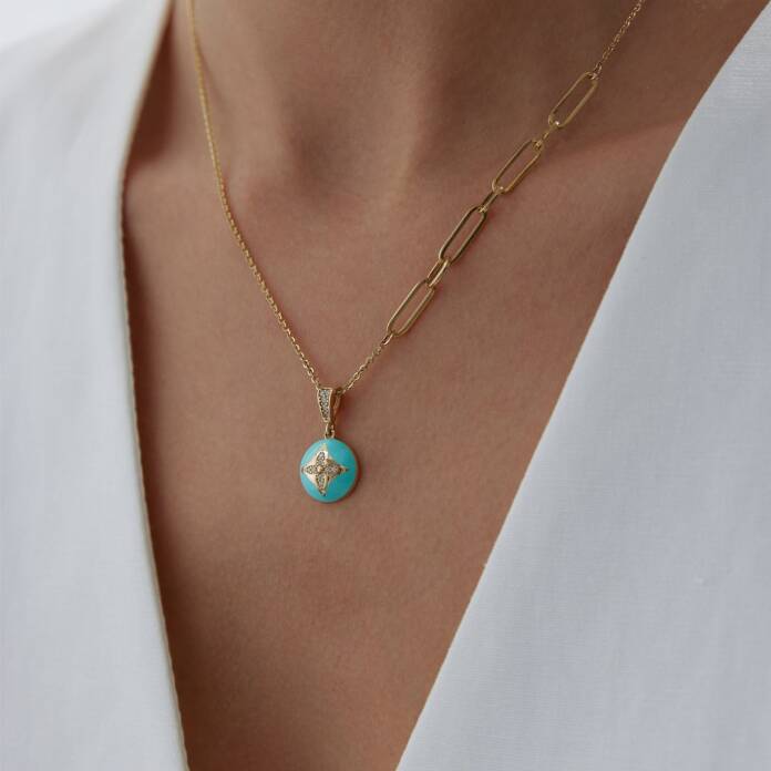 Mint Alhambra Yonca Kolye - 2