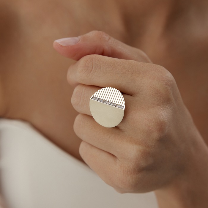 Mirror Taşlı Yüzük - Koçak