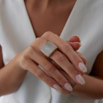 Monarca Taşlı Yüzük - Özkonak