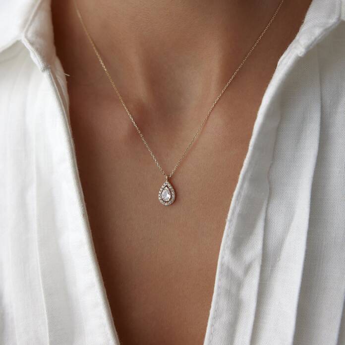 Moonlit Drop Damla Baget Kolye - 1