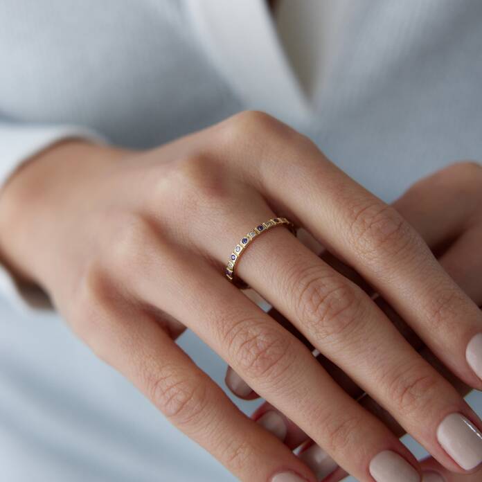 Mor Taşlı Otim Yüzük - 2