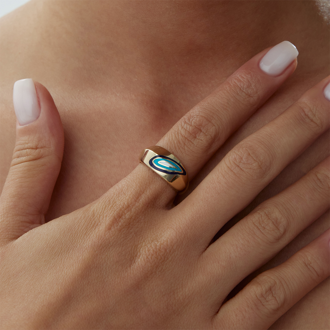 Nazar Boncuk Mineli Yüzük - 1