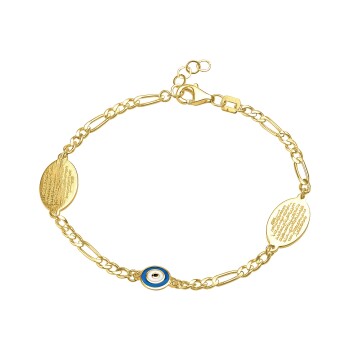 Nazar Boncuklu Ayet-el Kürsi Çocuk Bilekliği - Melike