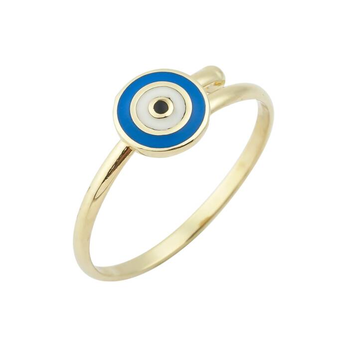 Nazar Boncuklu Çocuk Yüzüğü - 1