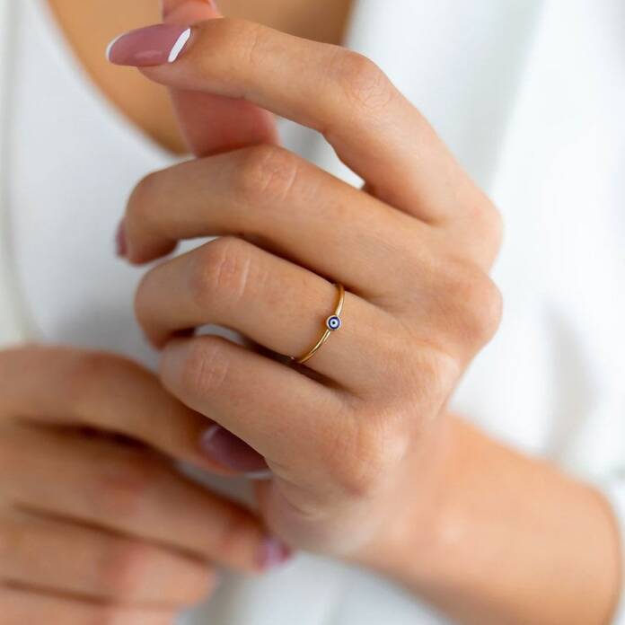 Nazar Detaylı Yüzük - 1