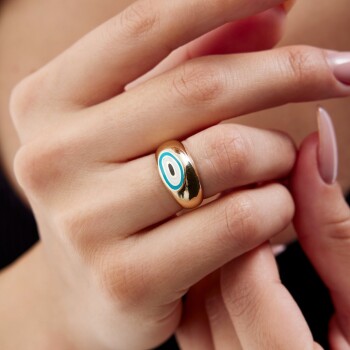 Nazar Mineli Yüzük - Rayna