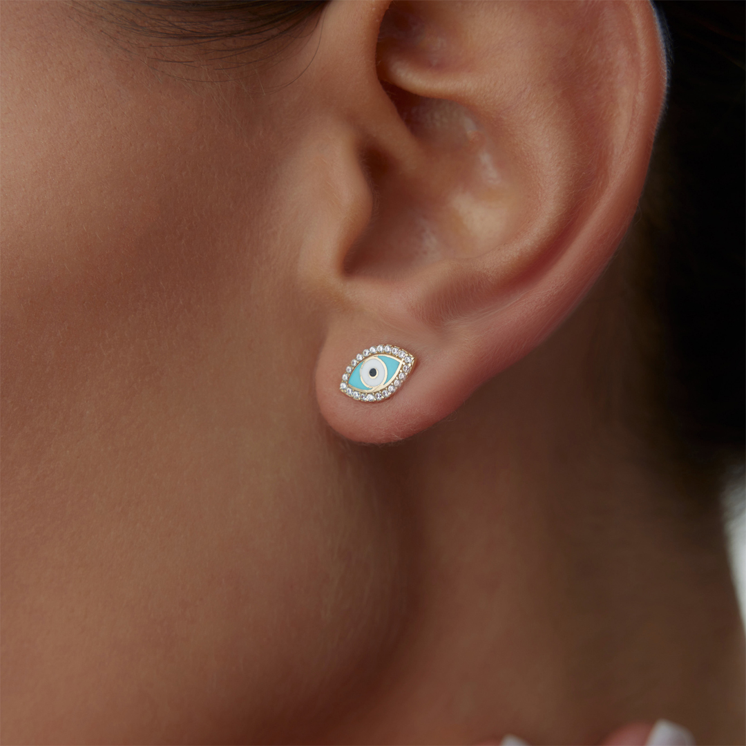 Nazar Taşlı Küpe - 2