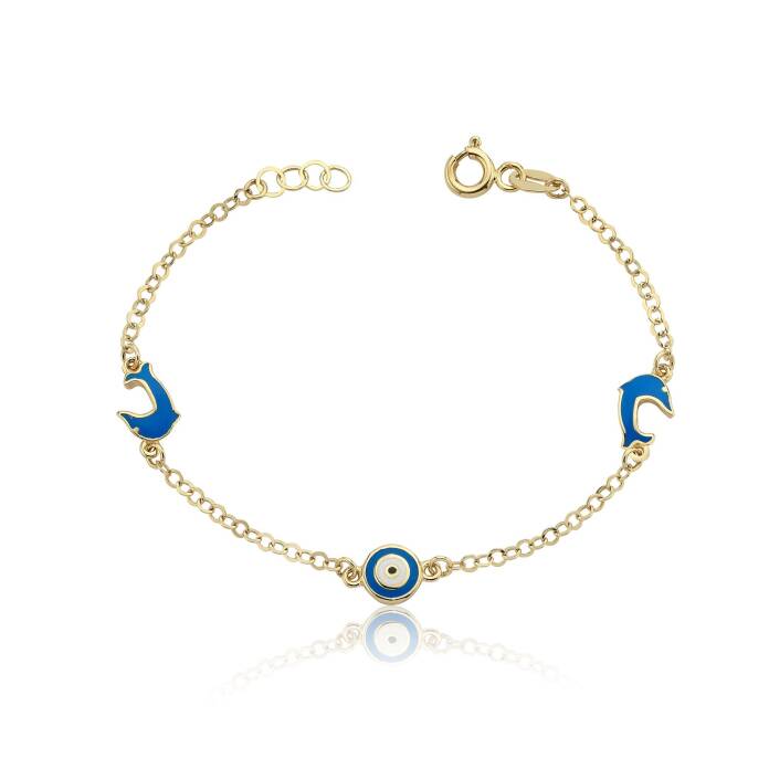 Nazarlı Yunus Balığı Çocuk Bilekliği - 1