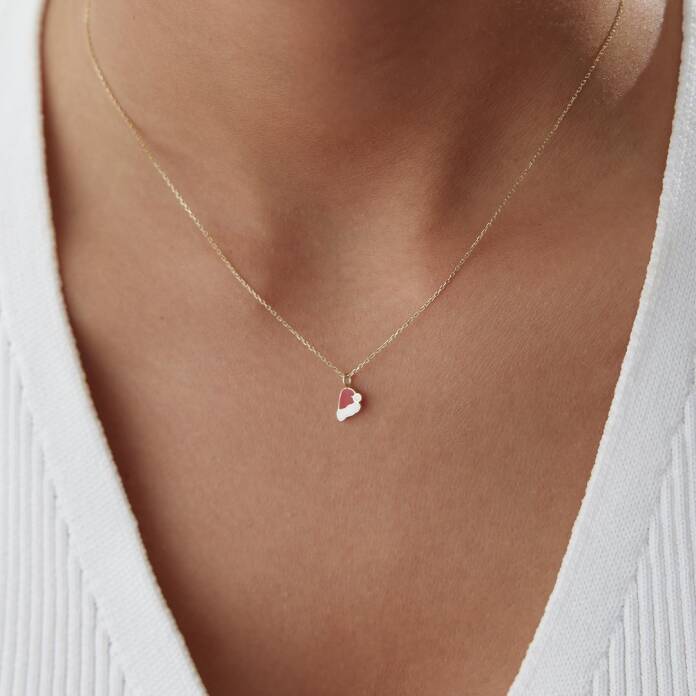 Noel Şapkası Kolye - 2