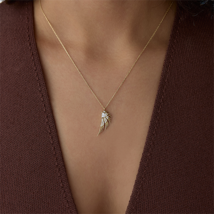 Noyra Taşlı Kolye - Alen