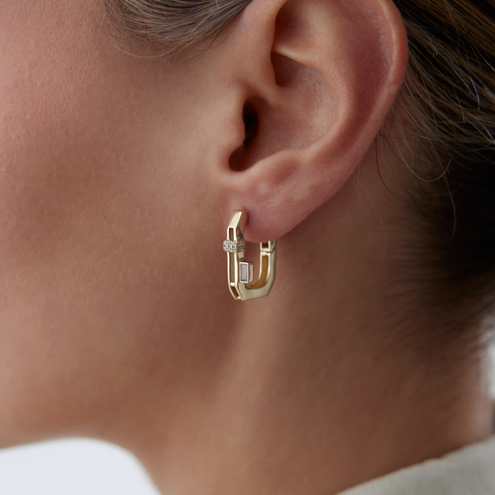 Oblong Ataç Küpe - 1