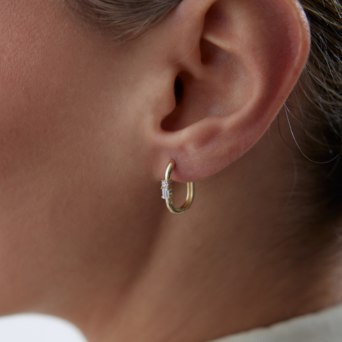 Oblong Point Ataç Küpe - Rayna (1)