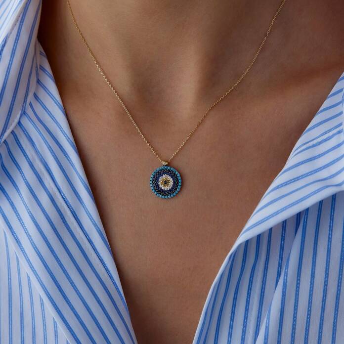 Ocean's Hue Göz Kolye - 1