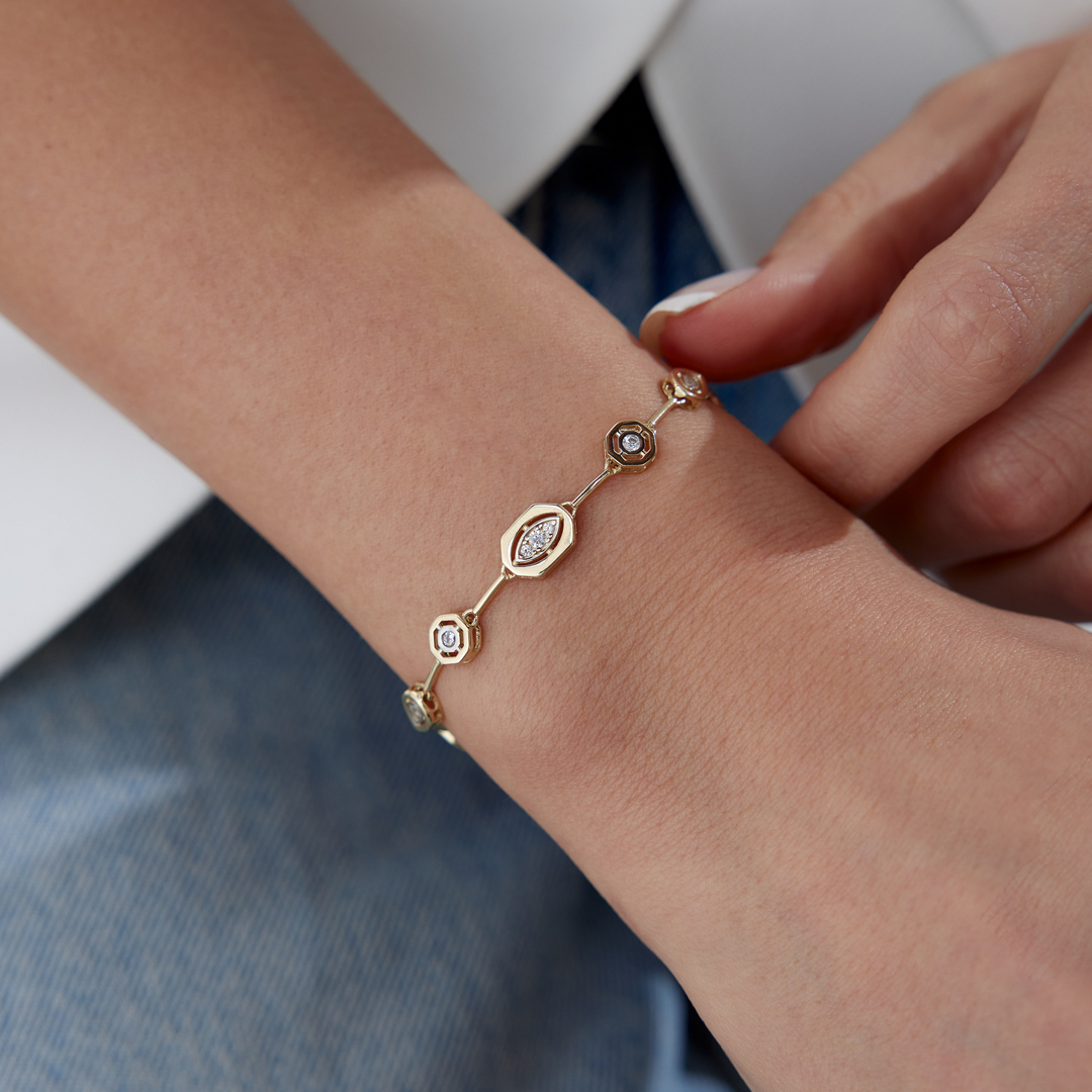 Octogons Taşlı Bileklik - 1