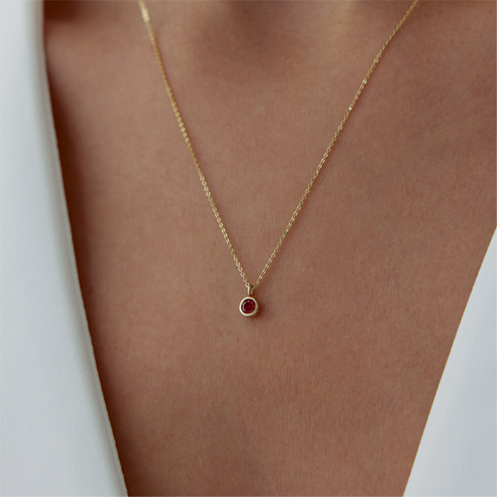 Oğlak Burcu Garnet Kolye - Simoro (1)