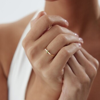 Oil Stripe Yüzük - Nüans