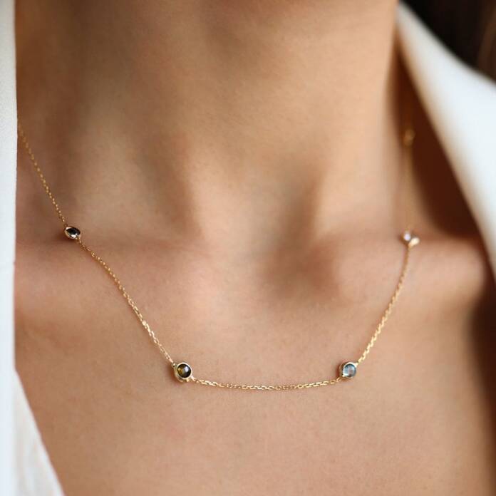 Oil Taşlı Kolye - 1