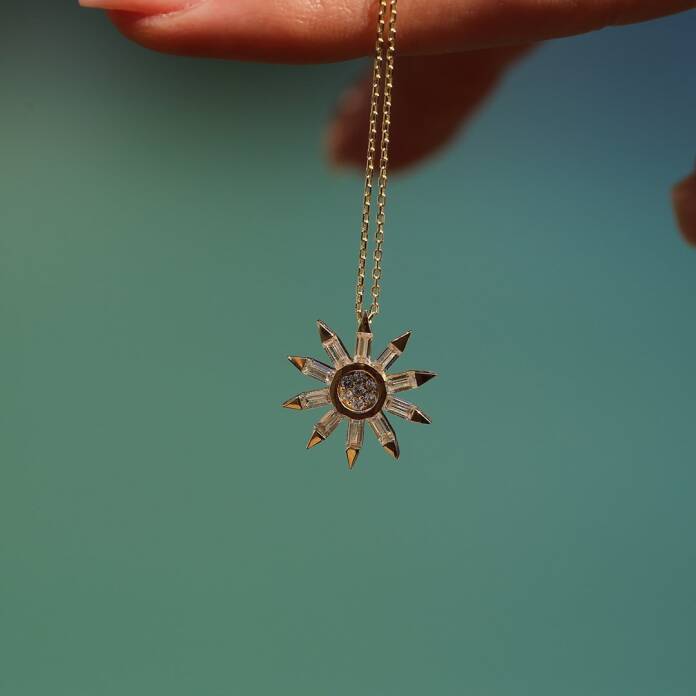 Ok Güneş Işını Kolye - 1