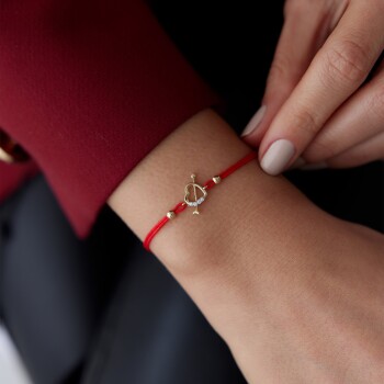 Ok İpli Kalp Bileklik - Koçak