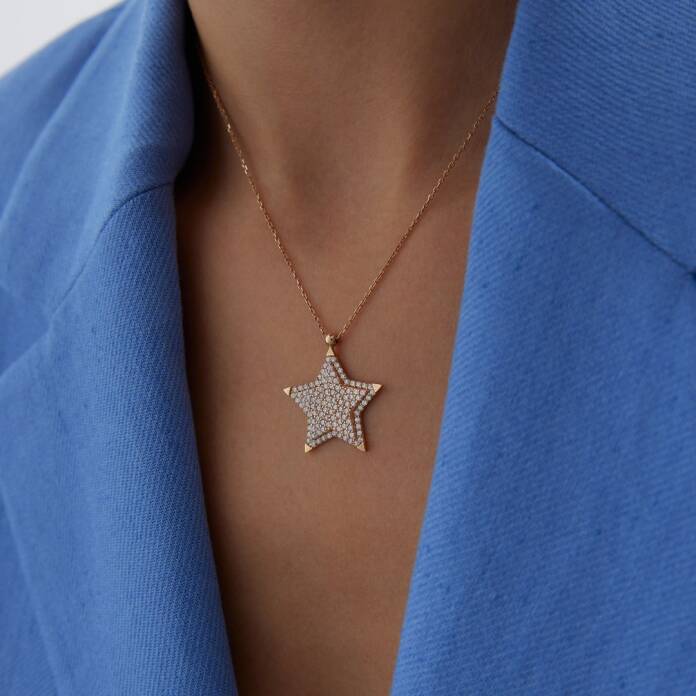 Ok Uçlu Yıldız Kolye - 2