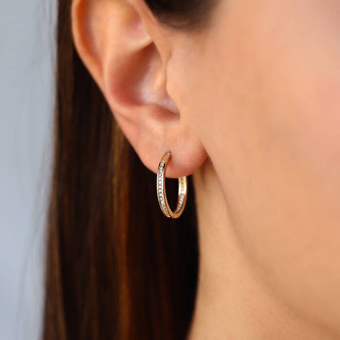 Oluklu Medium Tamtur Küpe - 2