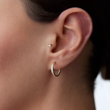 Oluklu Small Tamtur Küpe - 1