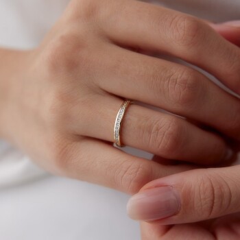 Oluklu Su Yolu Kadın Alyans - Tülay Alyans