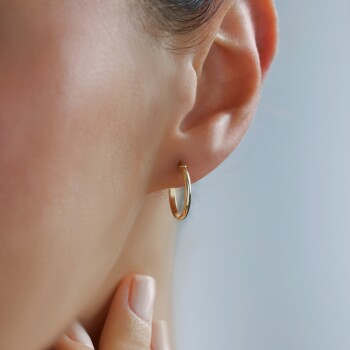 Oluklu X Small Halka Küpe - Koçak (1)