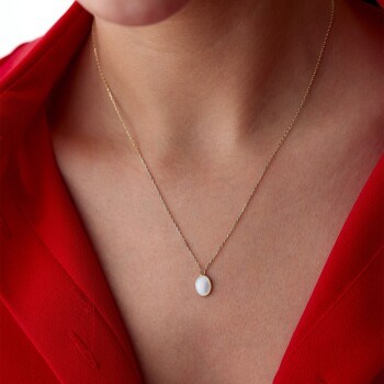 Opal Taşlı Kolye - MİST